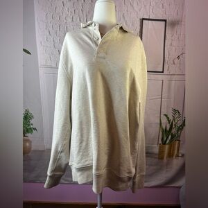 J.‎ Crew Cream Textured Knit Top size large